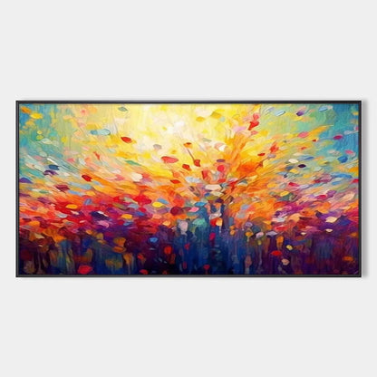 RADIANT DAWN: Abstract Oil Painting | hanging in living room, Abstract wall art