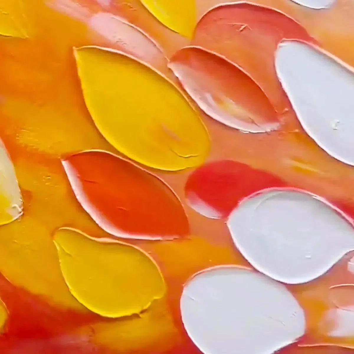 RAINBOW BURST: Textured Abstract Painting in Rainbow Colors | rolled canvas, ready for custom framing
