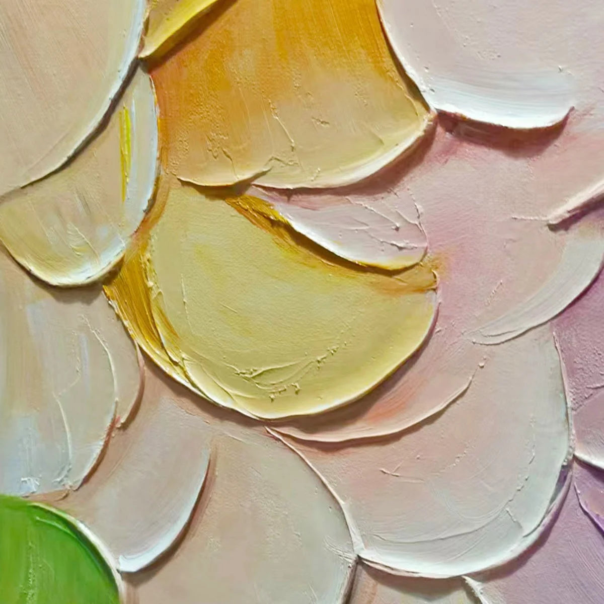 RAINBOW SCALES: Colorful Impasto Abstract Painting | rolled canvas, ready for custom framing