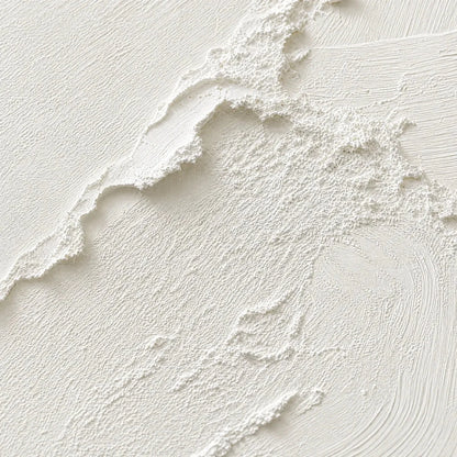 RIVEN: Heavily Textured Minimalist Wabi Sabi Wall Art | rectangular format, hand-painted canvas edge