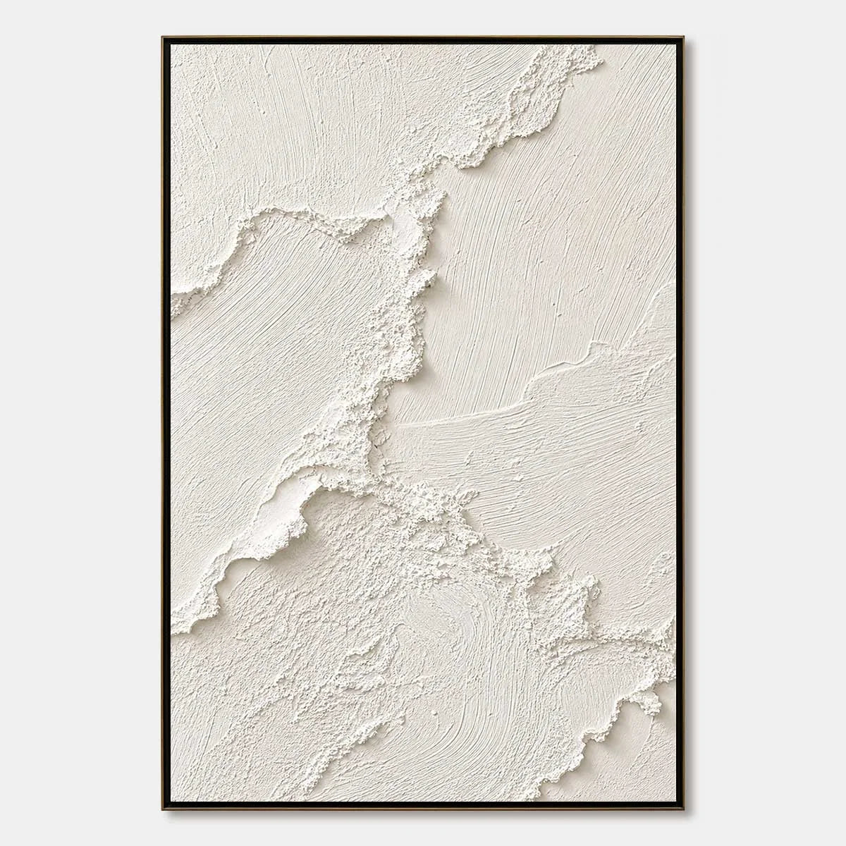 RIVEN: Heavily Textured Minimalist Wabi Sabi Wall Art | hanging in living room, Minimalist wall art