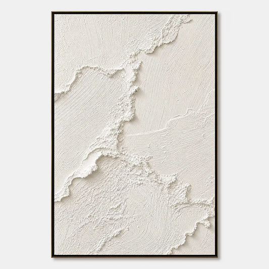 RIVEN: Heavily Textured Minimalist Wabi Sabi Wall Art | hanging in living room, Minimalist wall art