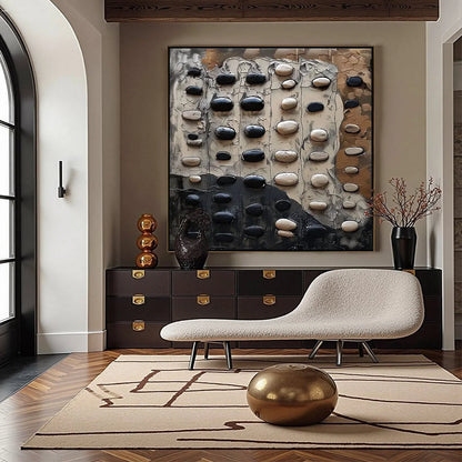 RIVER STONES | rolled canvas, ready for custom framing