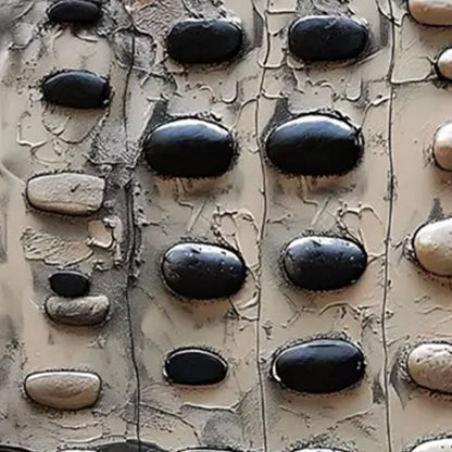 RIVER STONES | black frame version on white wall