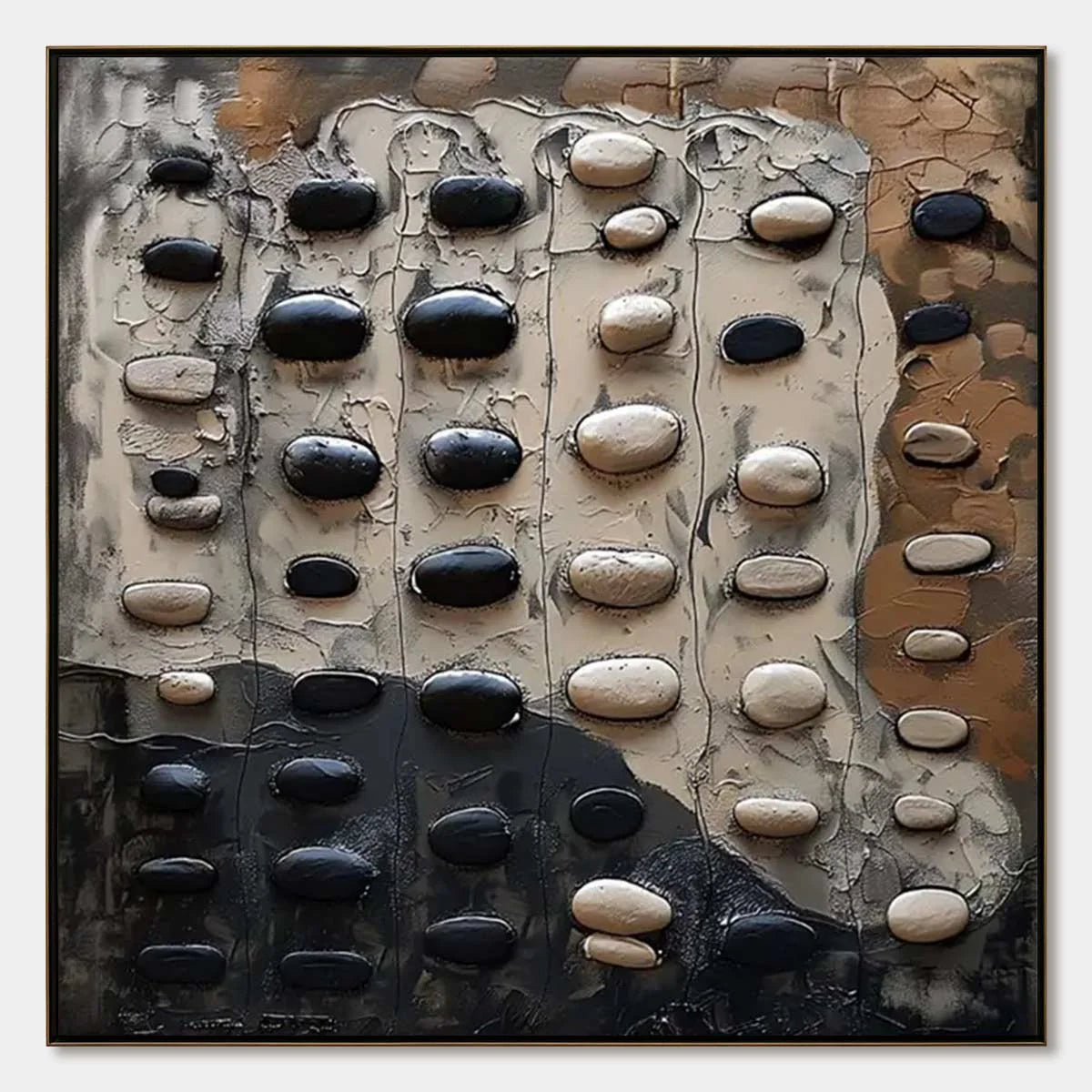 RIVER STONES | hanging in , Abstract wall art