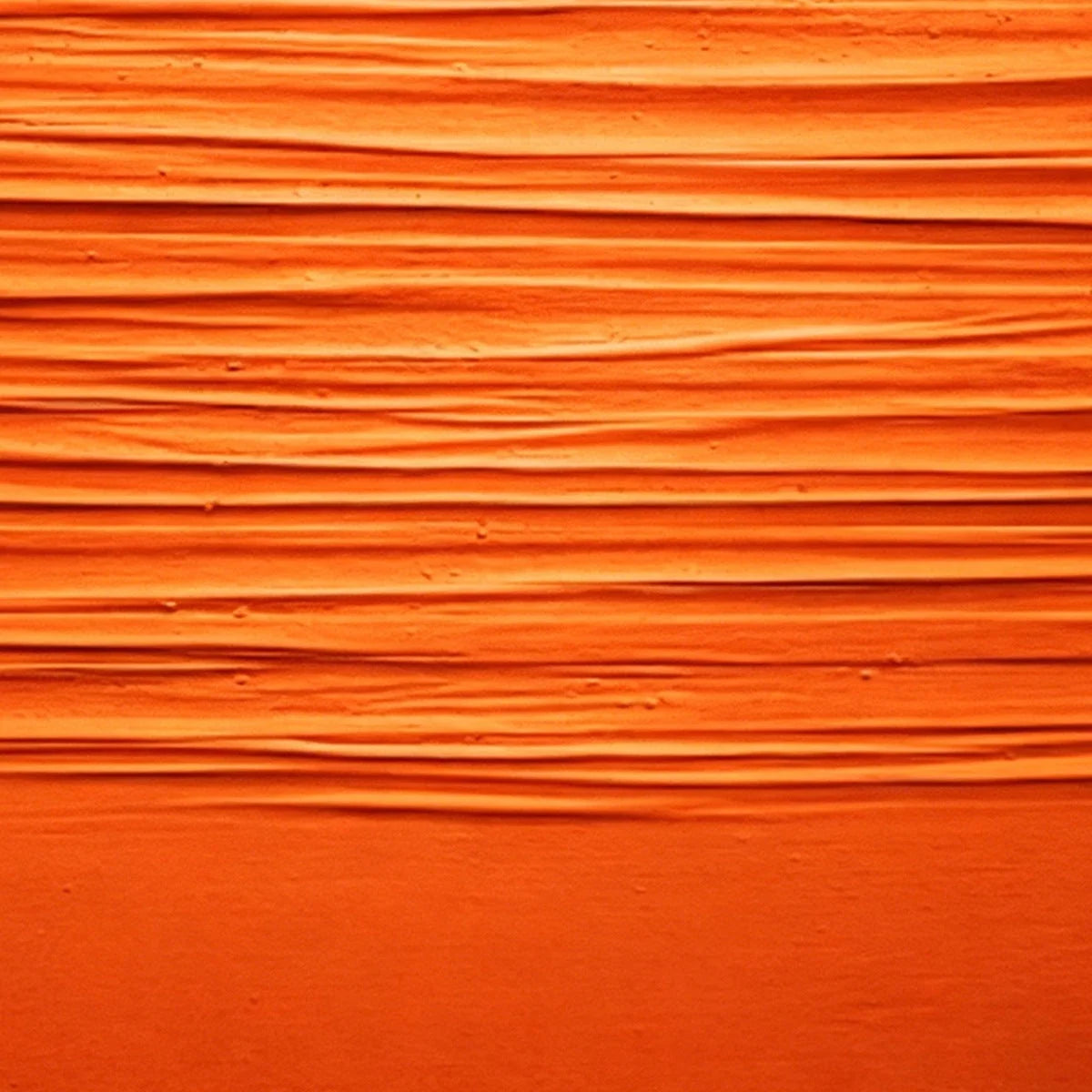 SAFFRON RHYTHM: Vibrant Textured Minimalist Orange Painting | rolled canvas, ready for custom framing