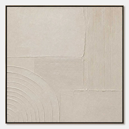 SANCTUARY: Textured Wabi Sabi Minimalist Abstract Painting | hanging in living room, Minimalist wall art