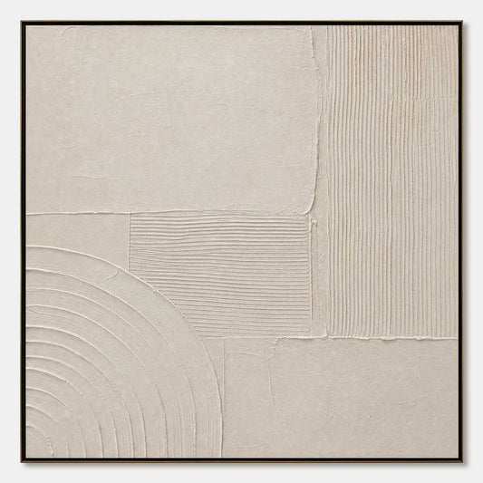 SANCTUARY: Textured Wabi Sabi Minimalist Abstract Painting | hanging in living room, Minimalist wall art