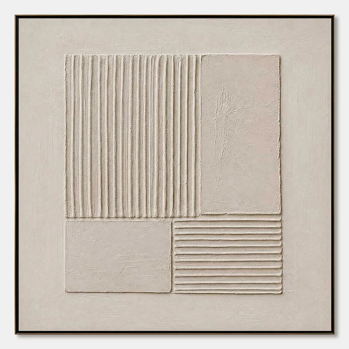 SANCTUARY: Textured Wabi-Sabi Minimalist Abstract Painting | hanging in living room, Minimalist wall art
