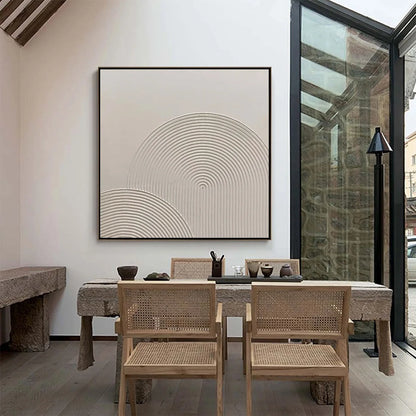 SANDSTONE ARCHES: Textured Minimalist Abstract Oil Painting | multi-color palette, original oil on stretched canvas art