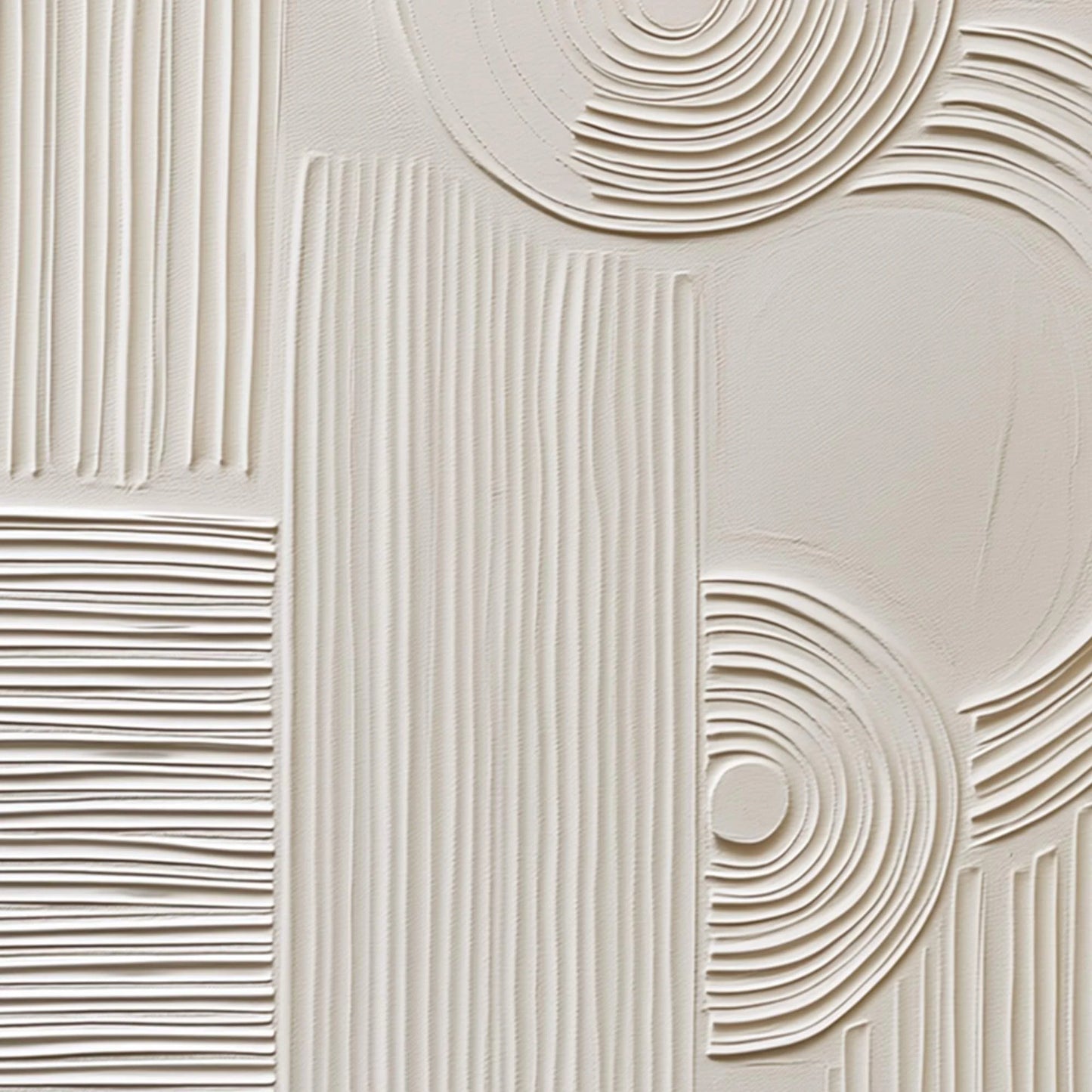 SCULPTED SERENITY: Textured Beige Minimalist Wabi Sabi Wall Art | rolled canvas, ready for custom framing