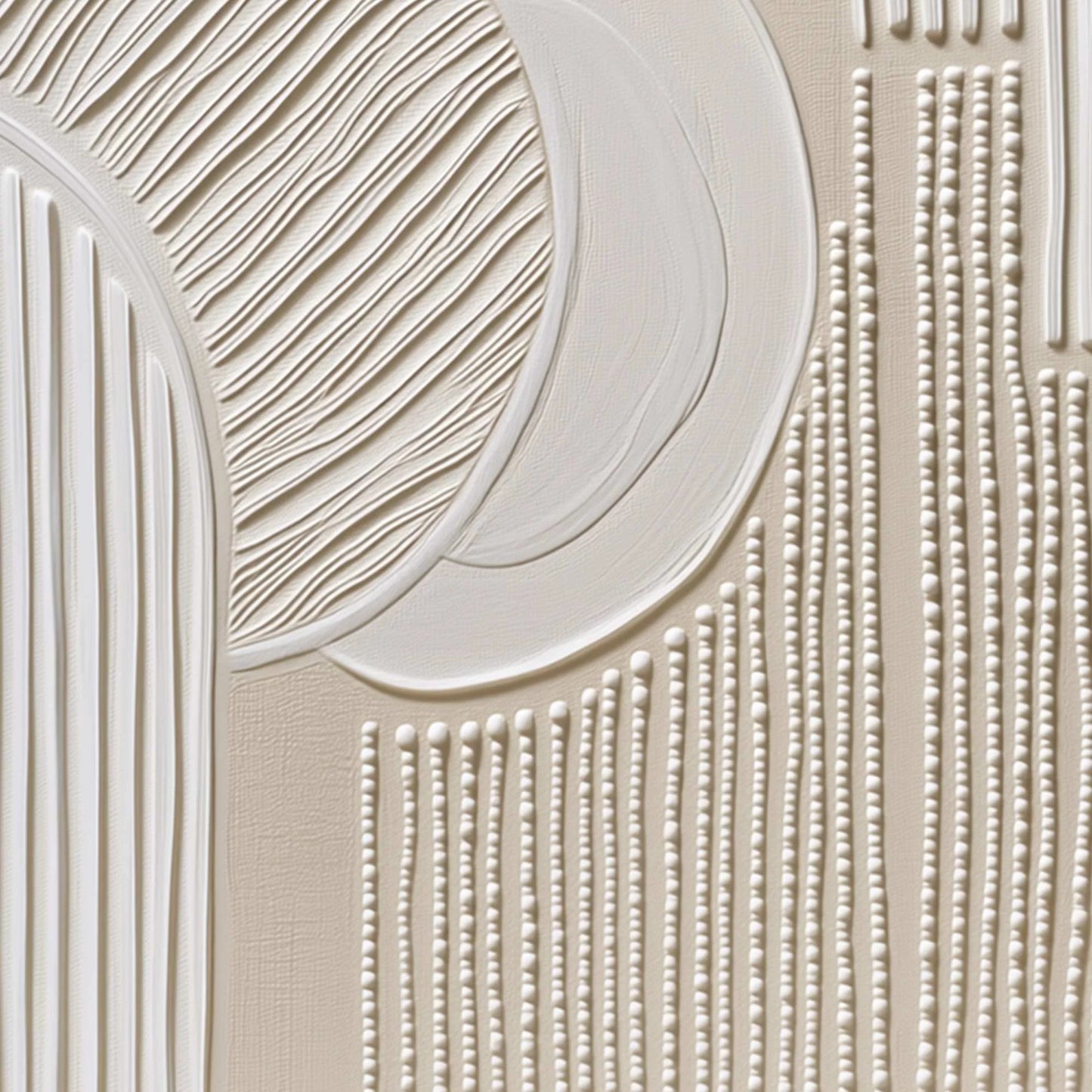 SCULPTED SERENITY: Textured Minimalist Abstract Wall Art | rolled canvas, ready for custom framing