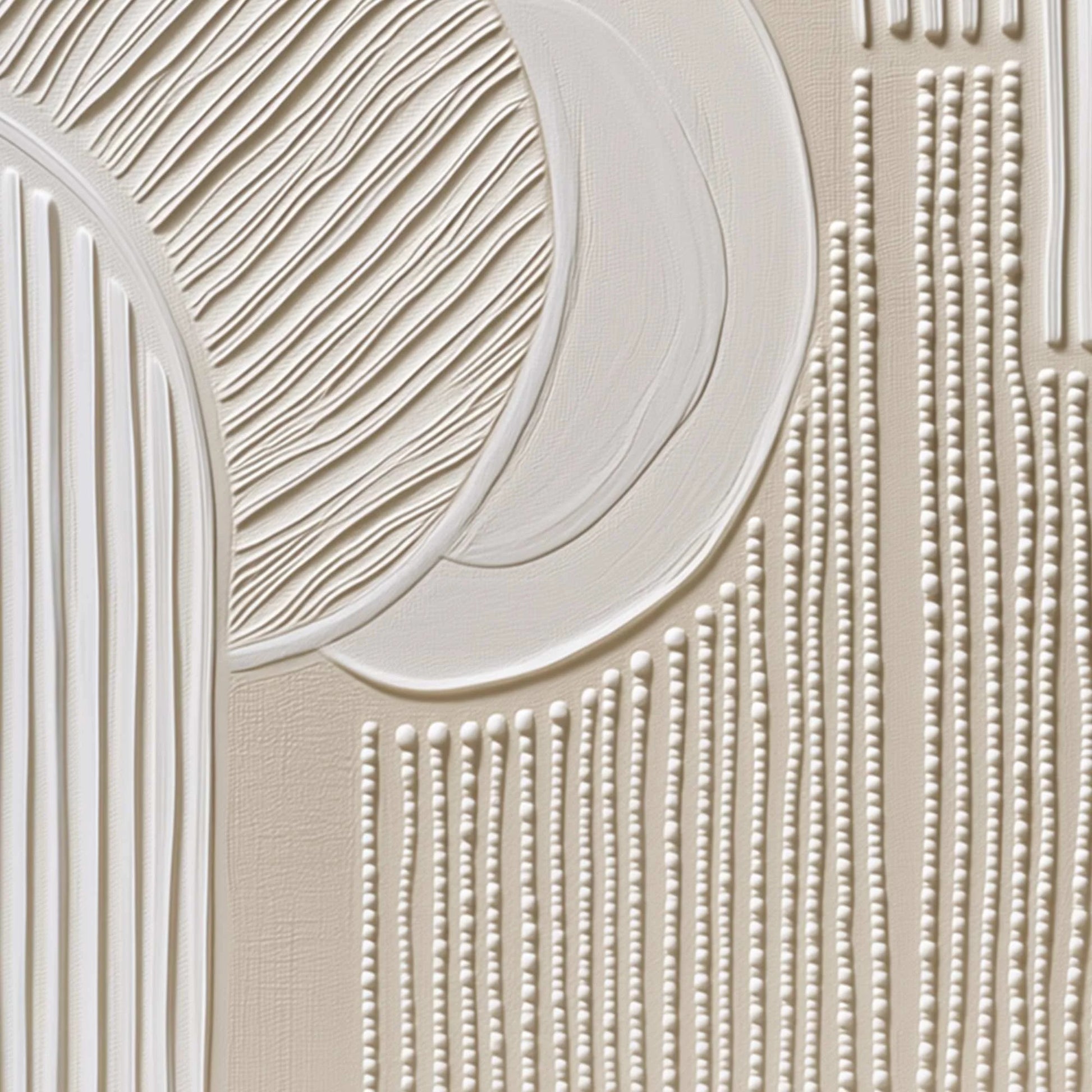 SCULPTED SERENITY: Textured Minimalist Abstract Wall Art | rolled canvas, ready for custom framing