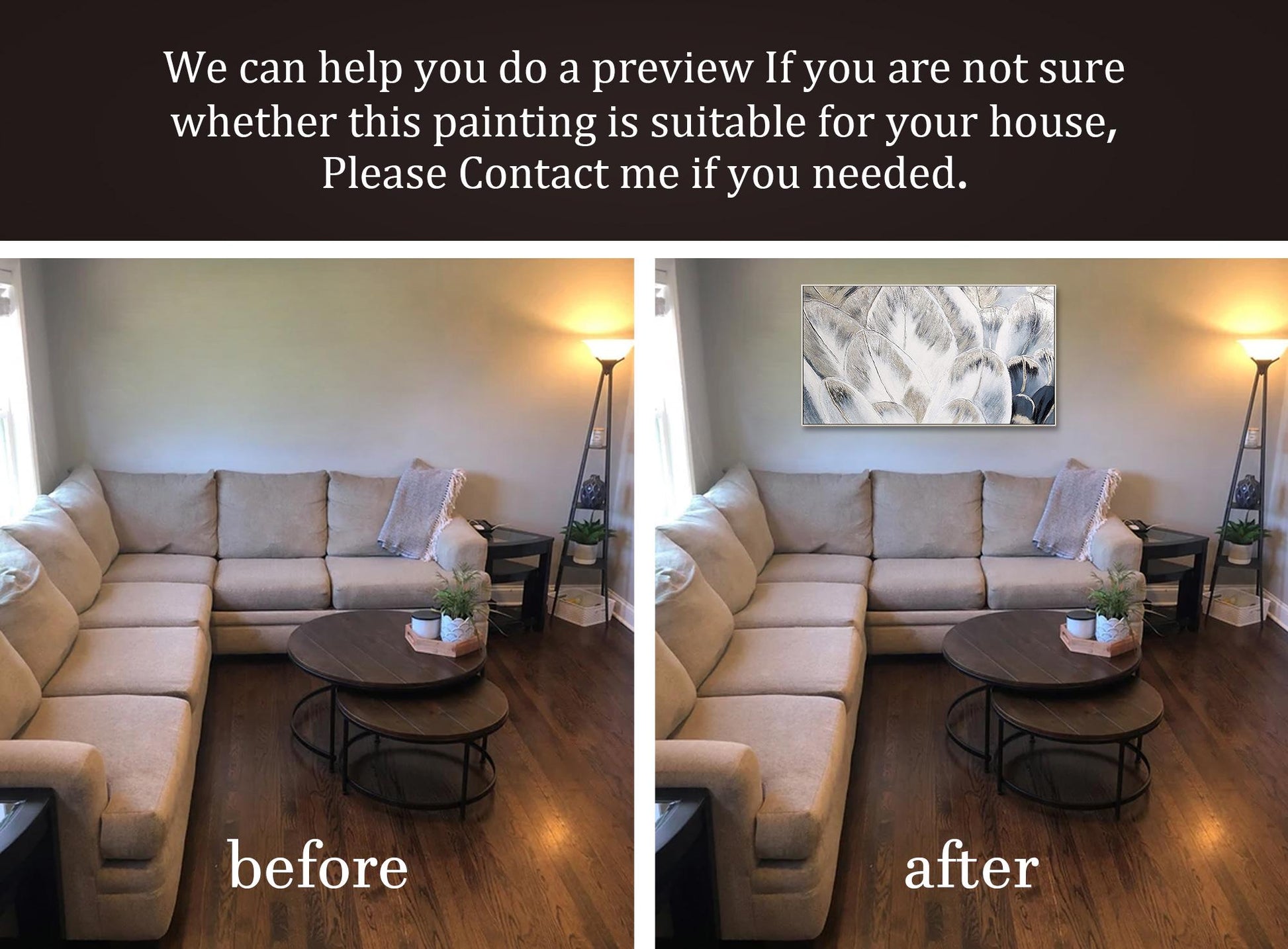Seoul Cityscape Art, Extra Large Horizontal Abstract Painting, Modern Oversized  #15