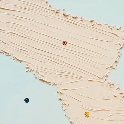 SERENDIPITY: Textured Minimalist Painting with Playful Impasto Details | rolled canvas, ready for custom framing