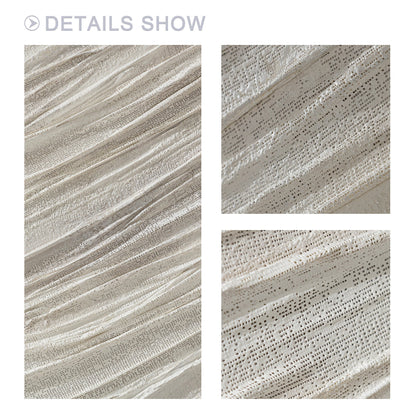 Set of 2 White Textured Abstract Painting: Nordic Modern Wall Art #3