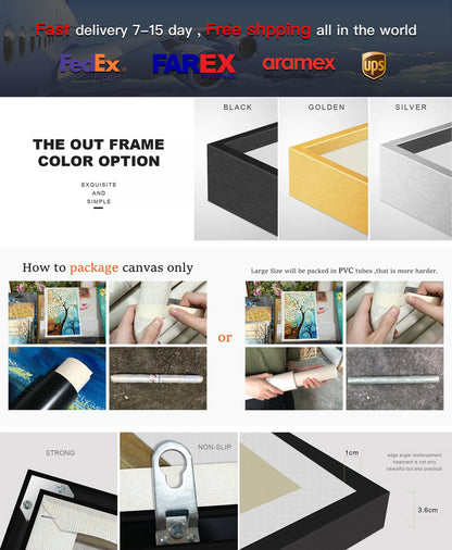Set van 2: blauwzwart geometrisch Wabi Sabi-schilderij op canvas #6