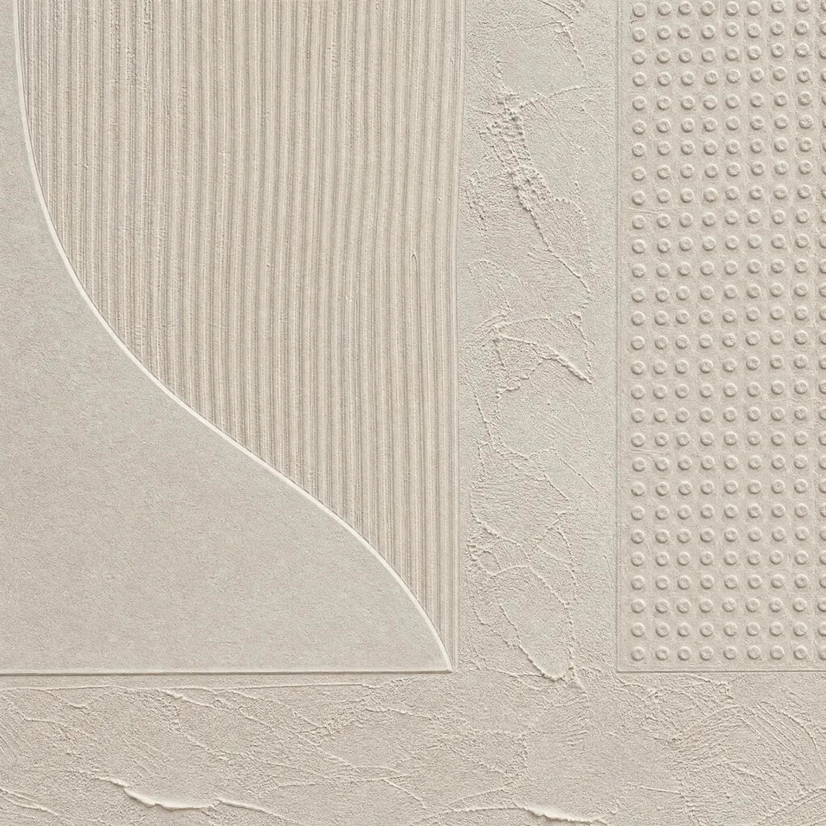 SILENT COMPOSITION: Large Textured Minimalist Wabi Sabi Wall Art | rectangular format, hand-painted canvas edge