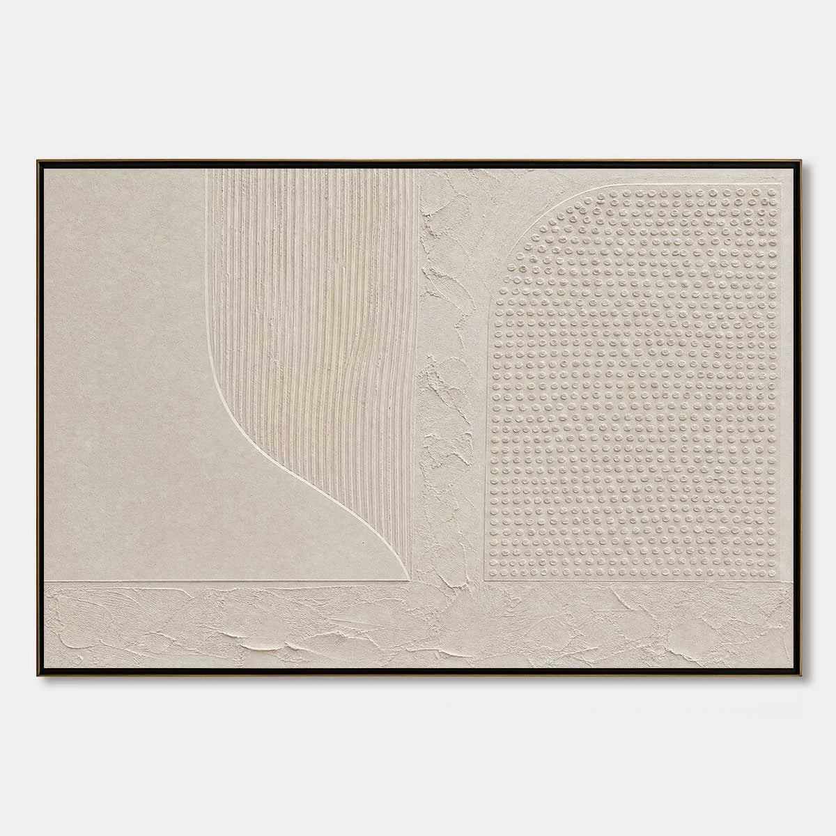 SILENT COMPOSITION: Large Textured Minimalist Wabi Sabi Wall Art | hanging in living room, Minimalist wall art