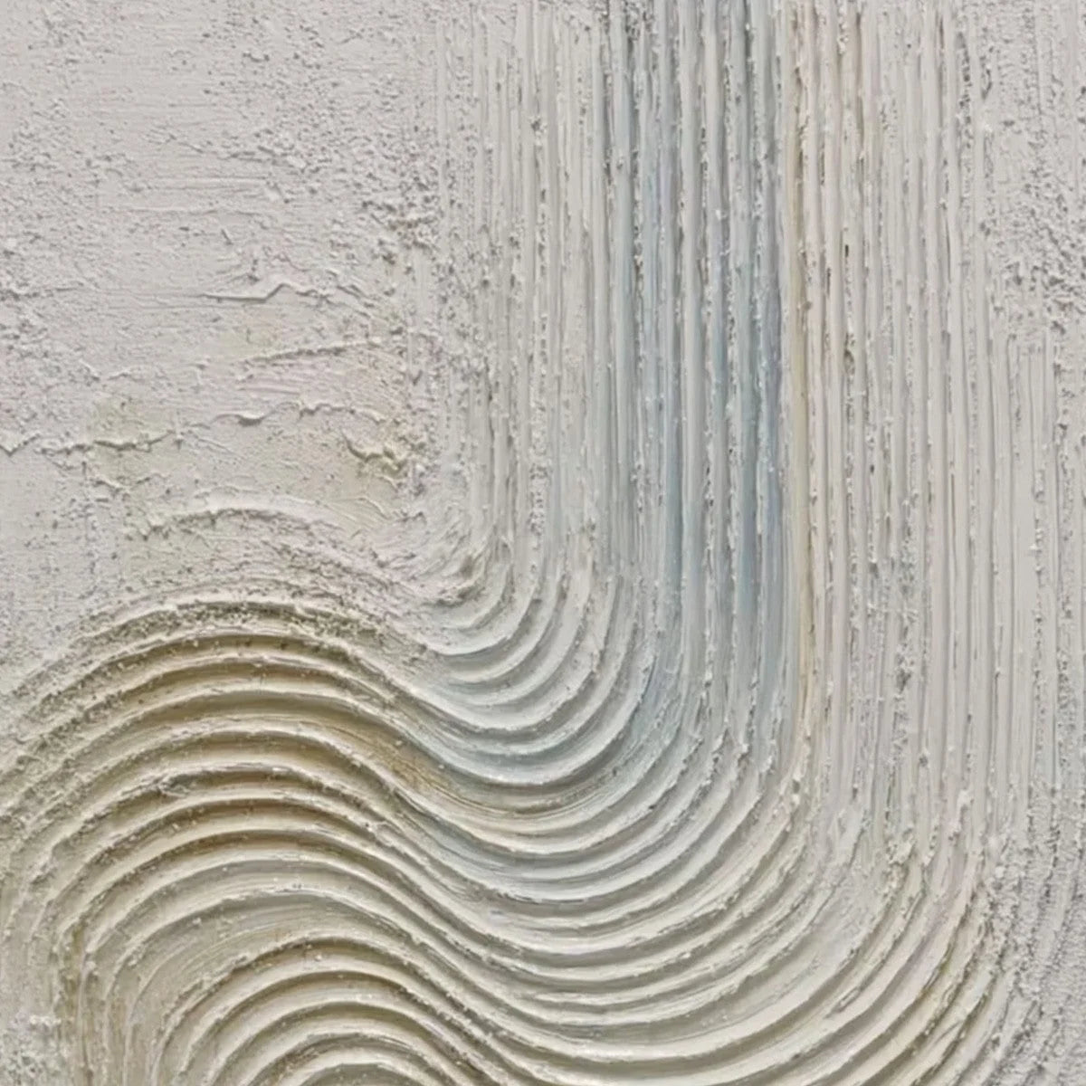 SILENT FREQUENCY: Textured Wabi Sabi Minimalist Abstract Wall Art | rectangular format, hand-painted canvas edge