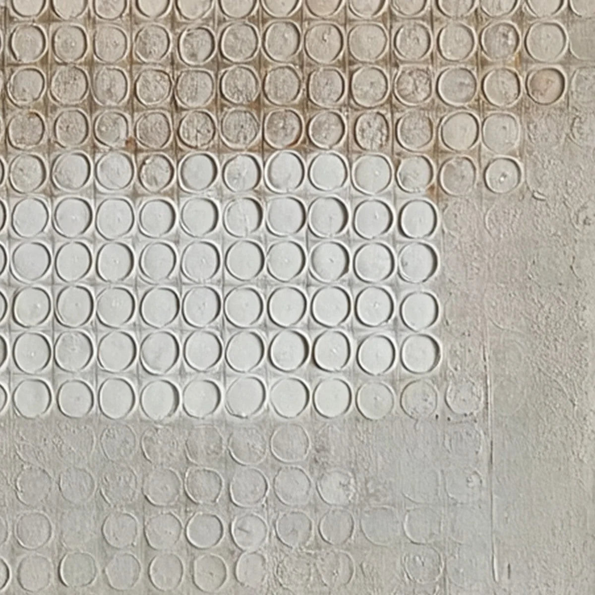 SILENT RHYTHM: Textured Wabi Sabi Abstract Painting in Neutral Tones | rectangular format, hand-painted canvas edge