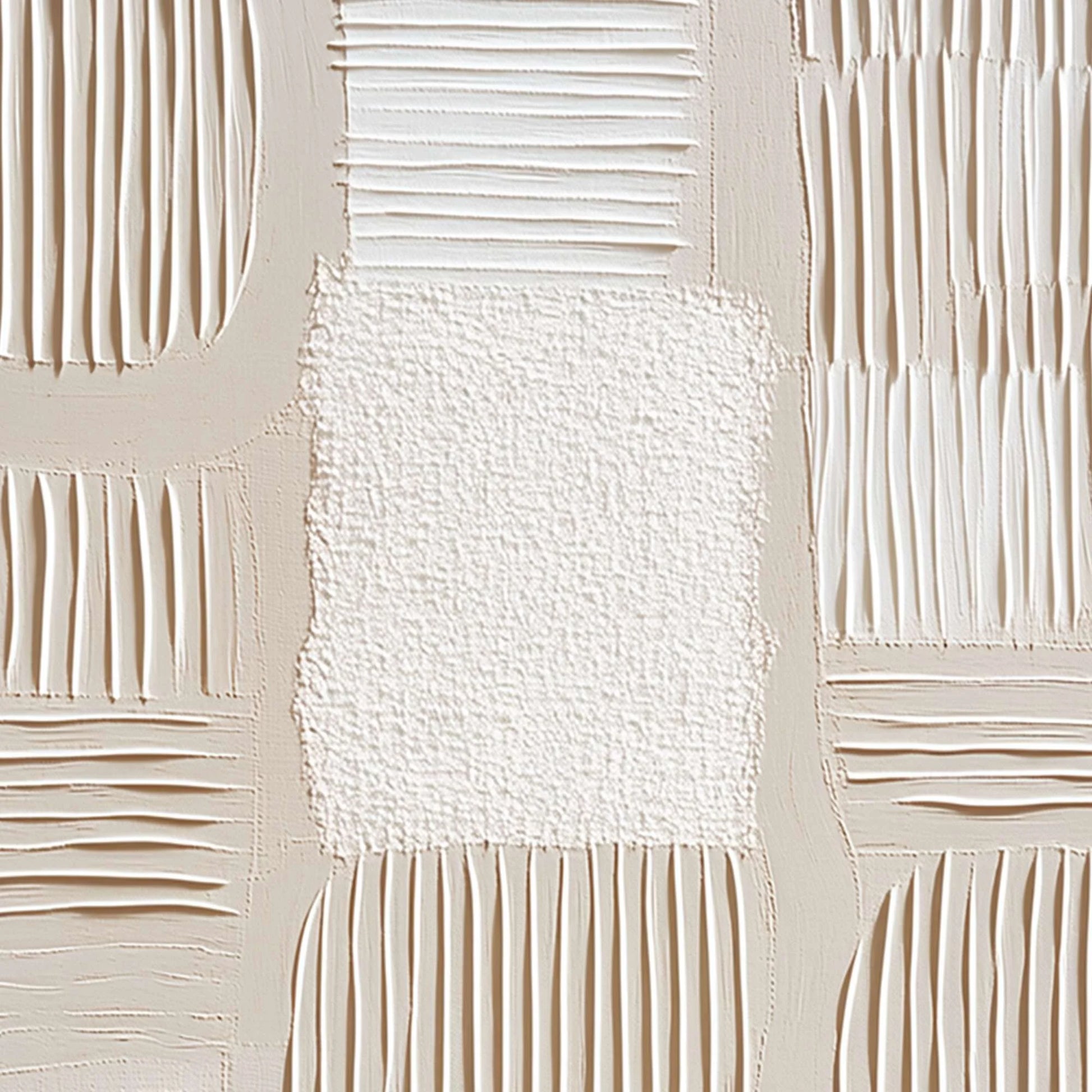 SILENT RHYTHMS: Textured Wabi Sabi Abstract Painting | rectangular format, hand-painted canvas edge