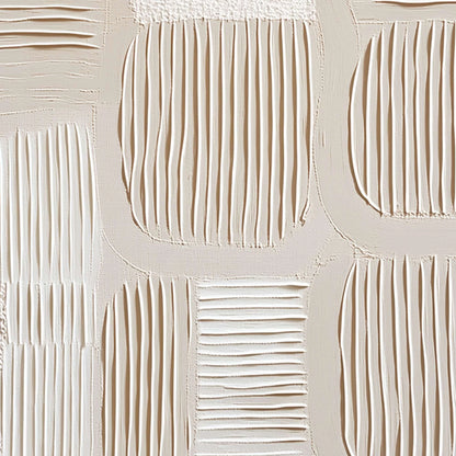 SILENT RHYTHMS: Textured Wabi Sabi Abstract Painting | rolled canvas, ready for custom framing