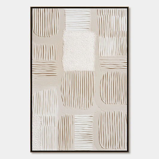 SILENT RHYTHMS: Textured Wabi Sabi Abstract Painting | hanging in living room, Abstract wall art