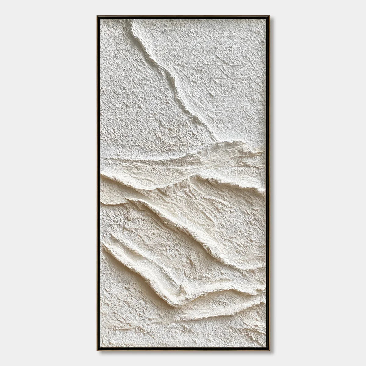SILENT STRATA: Wabi Sabi Textured Minimalist Abstract Painting | hanging in living room, Minimalist wall art