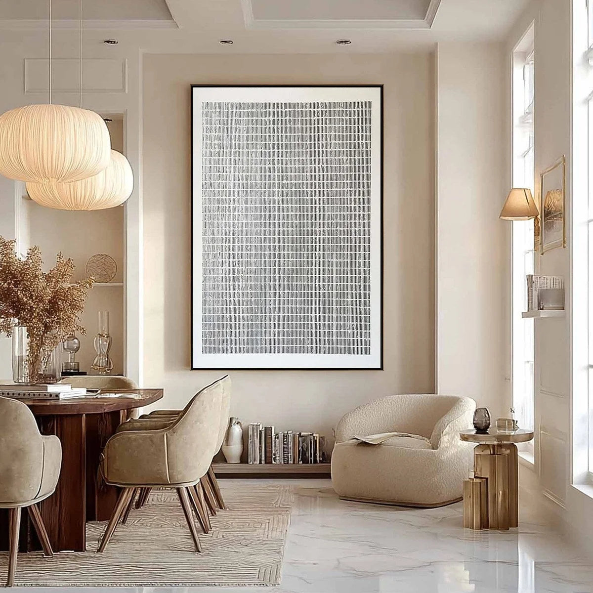 SILVER LININGS: Textured Minimalist Abstract Oil Painting | multi-color palette, original oil on stretched canvas art