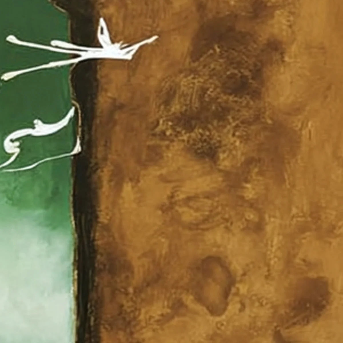SOJOURN: Wabi Sabi Impasto Painting of an Avian Journey | rectangular format, hand-painted canvas edge
