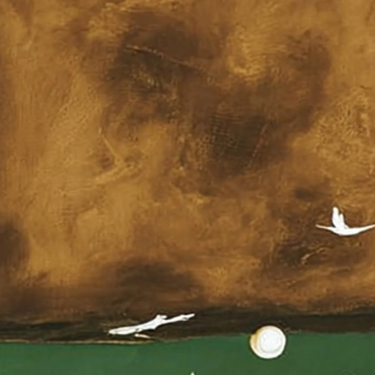 SOJOURN: Wabi Sabi Impasto Painting of an Avian Journey | rolled canvas, ready for custom framing