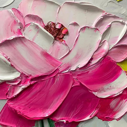SPRING BOUQUET: Textured Impasto Floral Painting in Pastel Rainbow Colors | rolled canvas, ready for custom framing