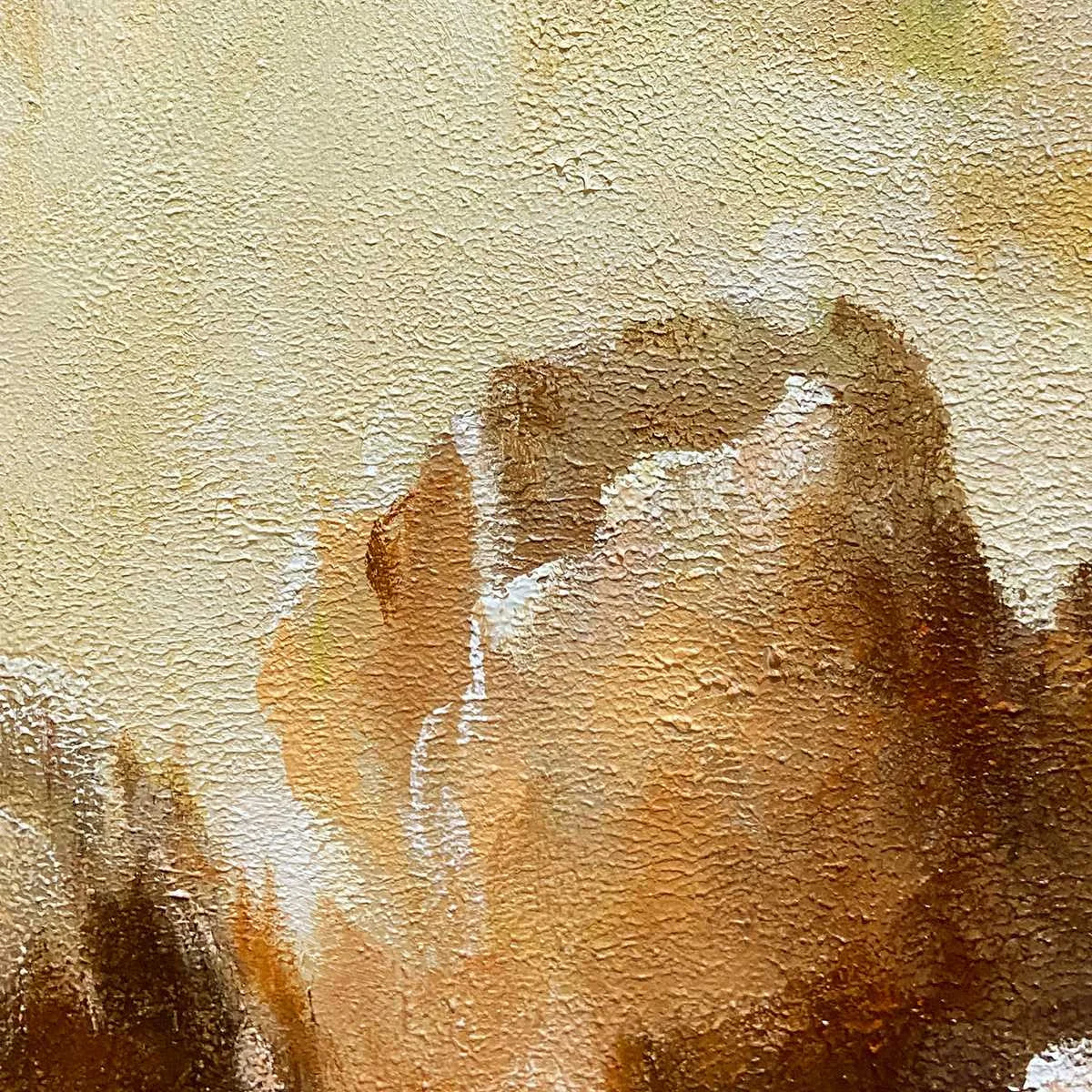 STORMY SKIES: Textured Cloudscape Painting, Vertical Wall Art | Abstract mood, soft natural light studio shot