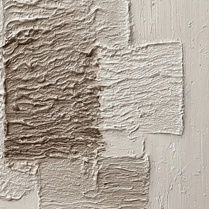 STRATA: Large Textured Wabi Sabi Abstract Painting | rolled canvas, ready for custom framing