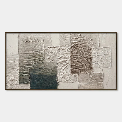 STRATA: Large Textured Wabi Sabi Abstract Painting | hanging in living room, Abstract wall art