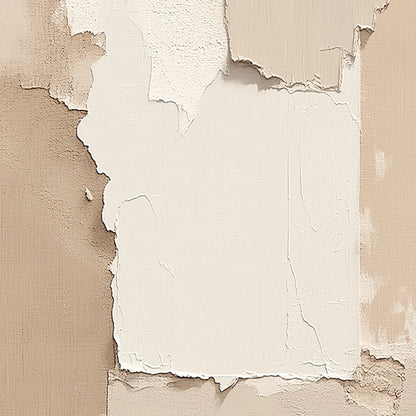 STRATA: Textured Neutral Abstract Wabi Sabi Wall Art | rolled canvas, ready for custom framing