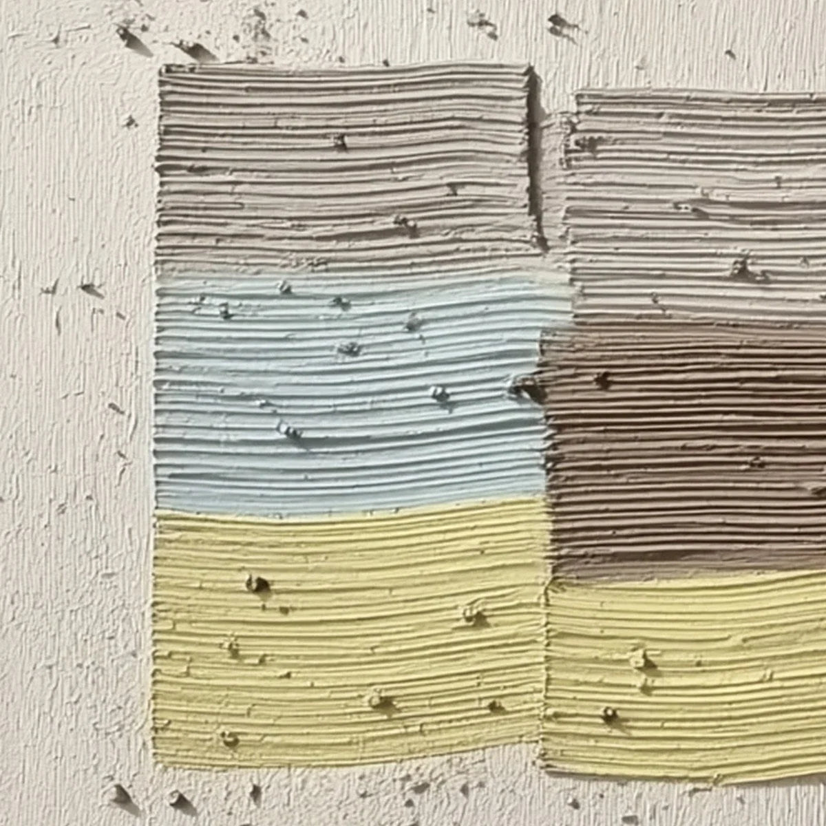 STRATA: Textured Wabi Sabi Abstract Painting in Earthy Hues | rectangular format, hand-painted canvas edge