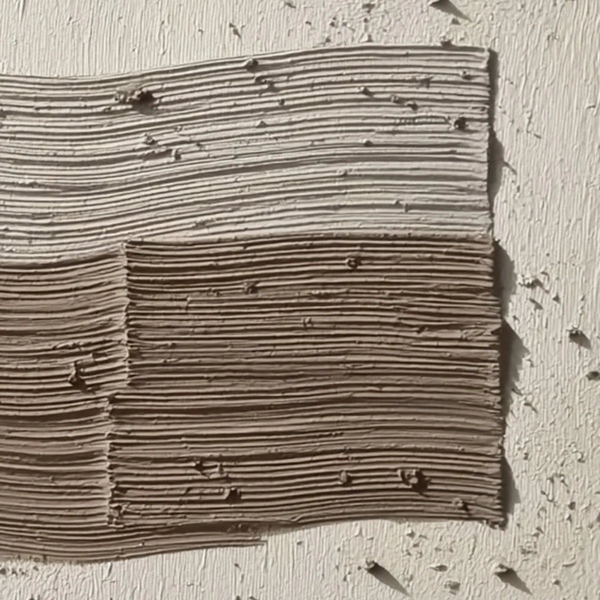 STRATA: Textured Wabi Sabi Abstract Painting in Earthy Hues | rolled canvas, ready for custom framing
