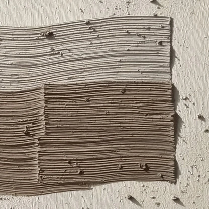 STRATA: Textured Wabi Sabi Abstract Painting in Earthy Hues | rolled canvas, ready for custom framing