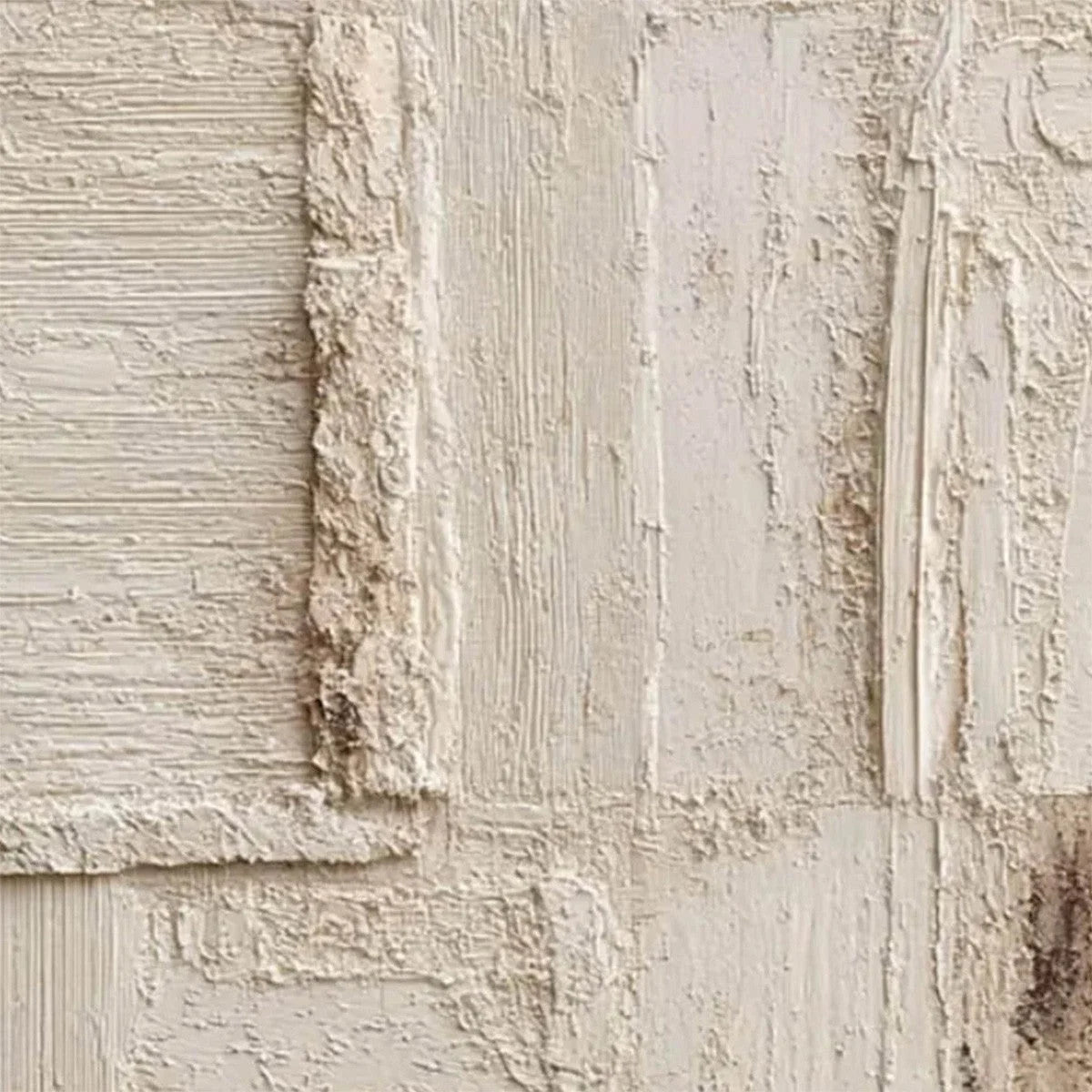 STRATA: Textured Wabi Sabi Abstract Painting in Neutral Tones | rolled canvas, ready for custom framing