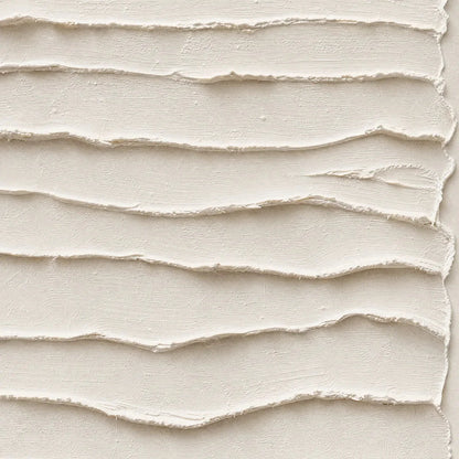 STRATA: Textured Wabi-Sabi Minimalist Abstract Painting | rectangular format, hand-painted canvas edge