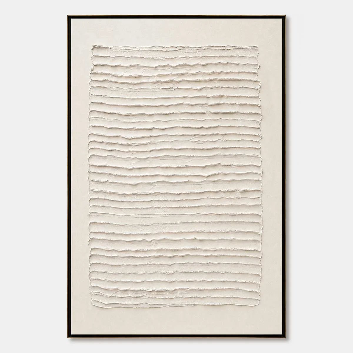 STRATA: Textured Wabi-Sabi Minimalist Abstract Painting | hanging in living room, Minimalist wall art