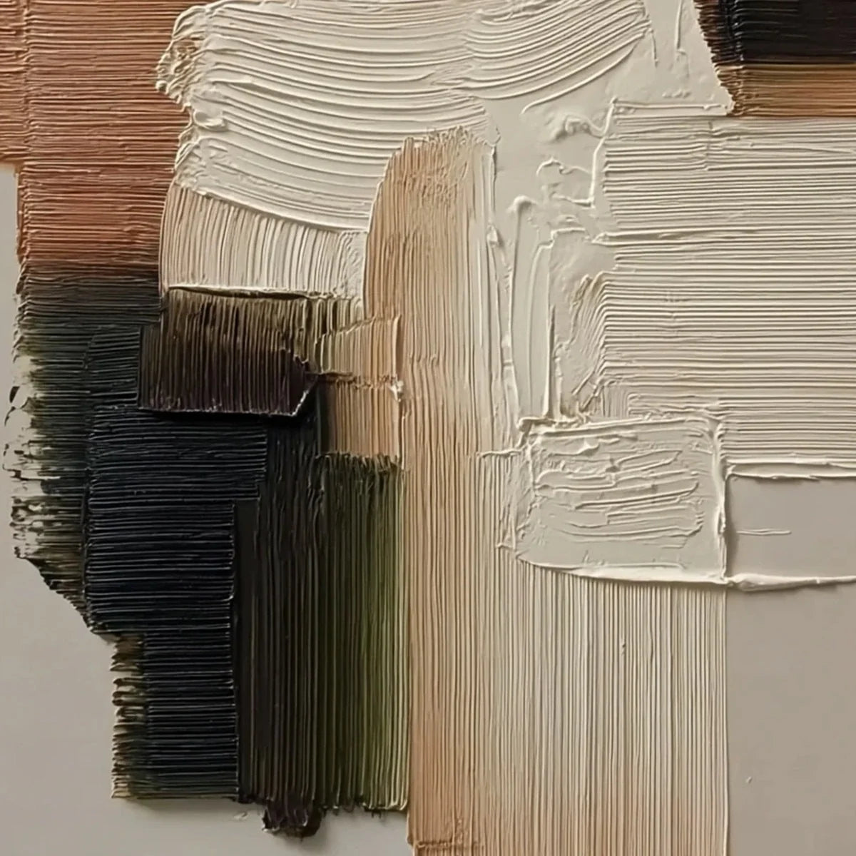 STRATA: Vertical Wabi Sabi Textured Abstract Painting | rolled canvas, ready for custom framing