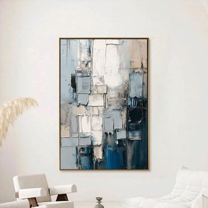 STRATUM: Heavily Textured Abstract Impasto Oil Painting | Abstract closeup, raised brushwork detail
