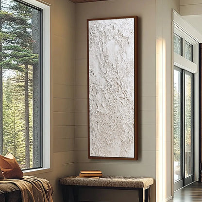 STUCCO: Heavily Textured Wabi Sabi Abstract Painting | Abstract mood, soft natural light studio shot