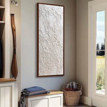 STUCCO: Heavily Textured Wabi Sabi Abstract Painting | multi-color palette, original oil on stretched canvas art