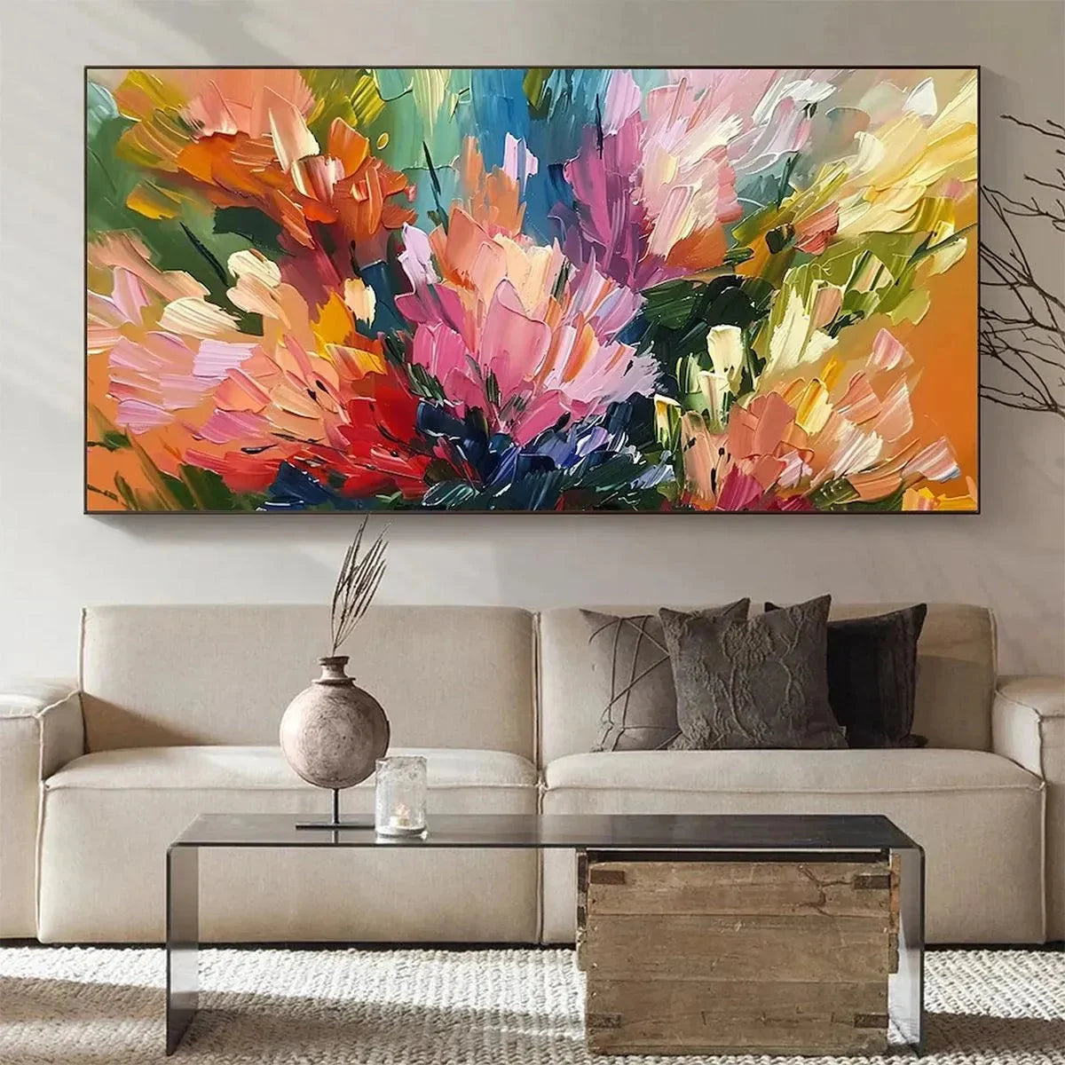 SUMMER BOUQUET: Impressionistic Floral Painting in Vibrant Colors | Impressionist closeup, raised brushwork detail