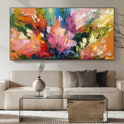 SUMMER BOUQUET: Impressionistic Floral Painting in Vibrant Colors | Impressionist closeup, raised brushwork detail