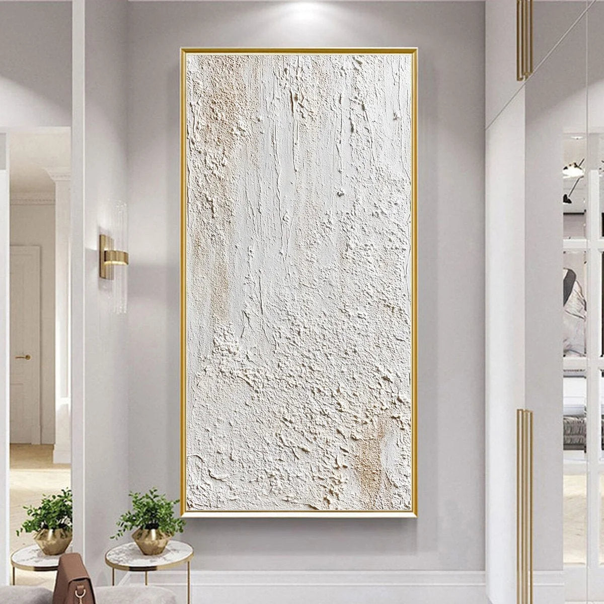TERRA ALBA: Textured Wabi Sabi Minimalist Abstract Painting | multi-color palette, original oil on stretched canvas art